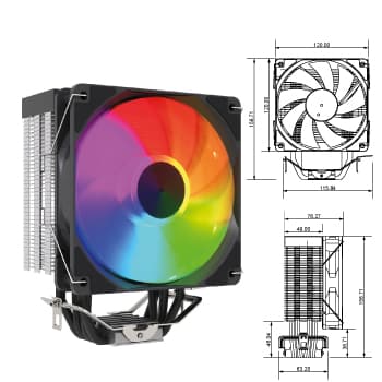 COOLER TORRE FAN 120 ARGB