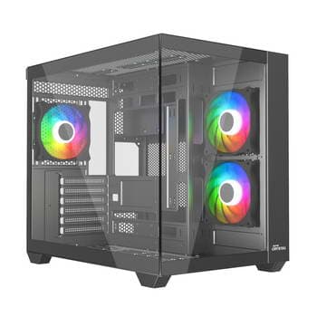 CAIXA ATX VIDRO PT 3X FAN ARGB