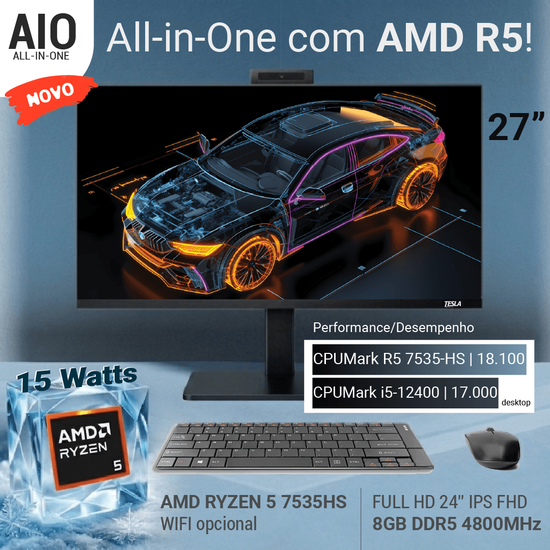 Computer All-in-One - AIO-27-R5-7535HS